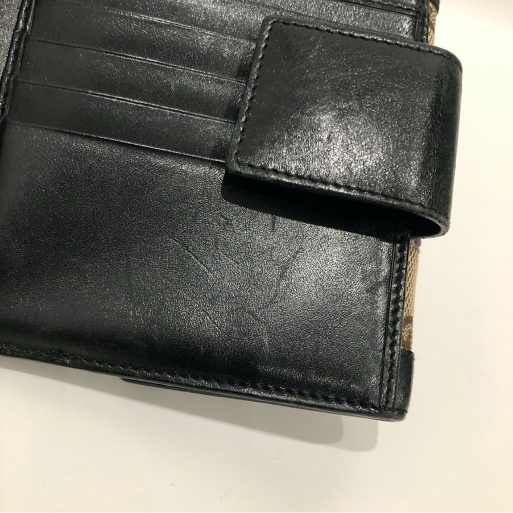 Gucci Black Brown GG Canvas Bifold Wallet  (Gently Used) - Picture 7 of 14